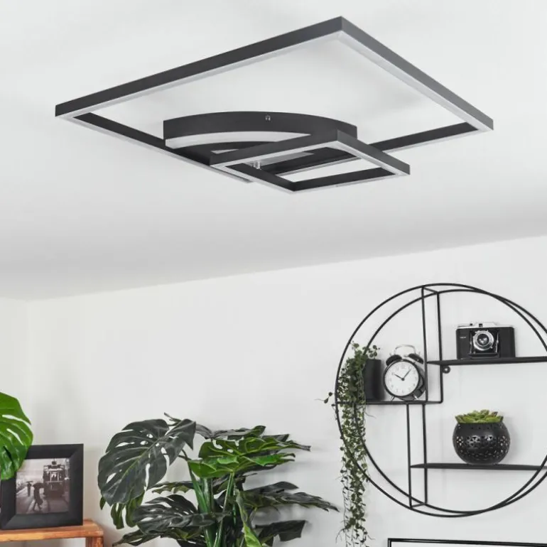 Plafonnier Taleta LED Noir, Blanc, 1 lumière