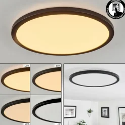 Plafonnier Tamesch LED Noir, 1 lumière