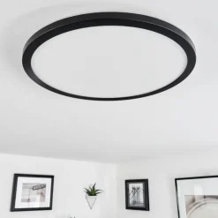 Plafonnier Tamesch LED Noir, 1 lumière