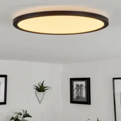 Plafonnier Tamesch LED Noir, 1 lumière