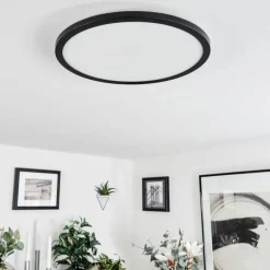 Plafonnier Tamesch LED Noir, 1 lumière