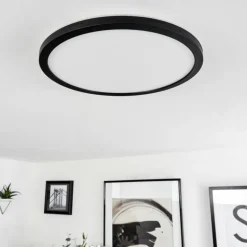 Plafonnier Tamesch LED Noir, 1 lumière