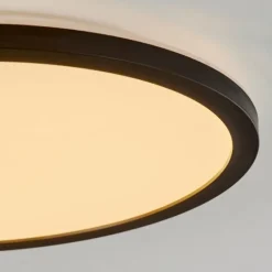 Plafonnier Tamesch LED Noir, 1 lumière