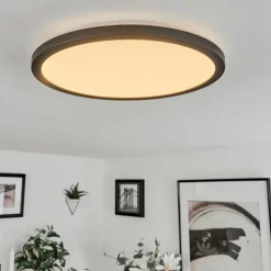 Plafonnier Tamesch LED Noir, 1 lumière