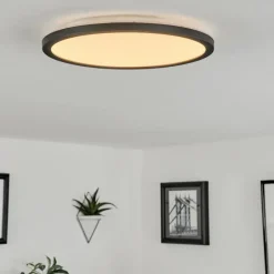 Plafonnier Tamesch LED Noir, 1 lumière