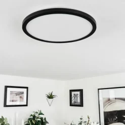 Plafonnier Tamesch LED Noir, 1 lumière