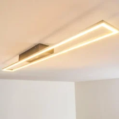 Plafonnier Tampere LED Nickel mat, 4 lumières