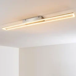 Plafonnier Tampere LED Nickel mat, 4 lumières