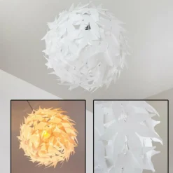 Plafonnier TAVANI Blanc, 1 lumière