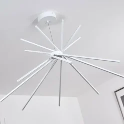 Plafonnier Teles LED Blanc, 1 lumière