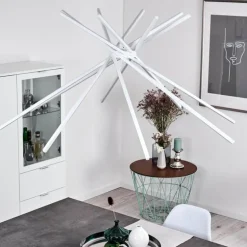 Plafonnier Teles LED Blanc, 1 lumière