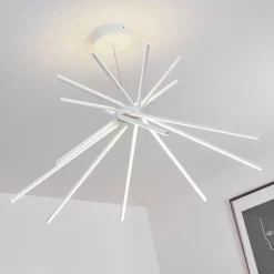 Plafonnier Teles LED Blanc, 1 lumière