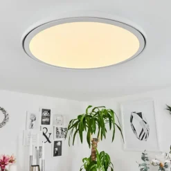 Plafonnier Telsen LED Blanc, 2 lumières, Télécommandes, Changeur de couleurs