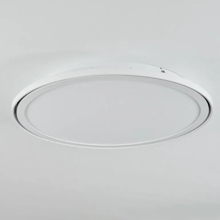 Plafonnier Telsen LED Blanc, 2 lumières, Télécommandes, Changeur de couleurs