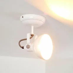 Plafonnier Tina Blanc, 1 lumière