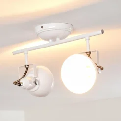Plafonnier Tina Blanc, 2 lumières