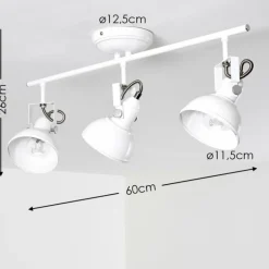 Plafonnier Tina Blanc, 3 lumières