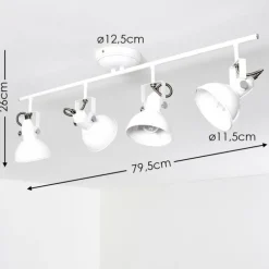 Plafonnier Tina Blanc, 4 lumières