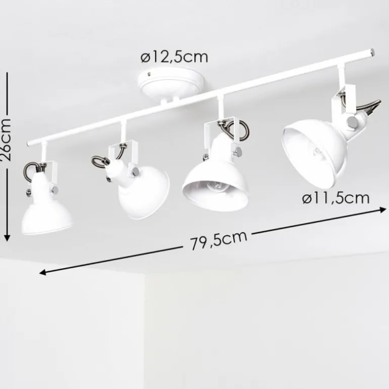 Plafonnier Tina Blanc, 4 lumières