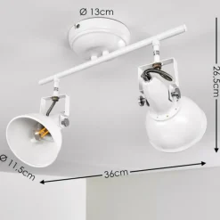 Plafonnier Tina Blanc, 2 lumières