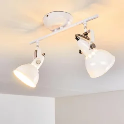 Plafonnier Tina Blanc, 2 lumières