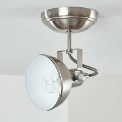 Plafonnier Tina Nickel mat, 1 lumière