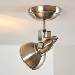 Plafonnier Tina Nickel mat, 1 lumière