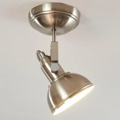 Plafonnier Tina Nickel mat, 1 lumière