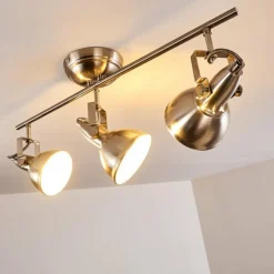 Plafonnier Tina Nickel mat, 3 lumières