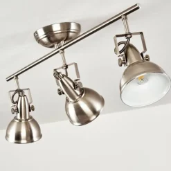 Plafonnier Tina Nickel mat, 3 lumières