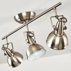 Plafonnier Tina Nickel mat, 3 lumières