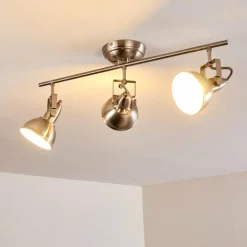 Plafonnier Tina Nickel mat, 3 lumières