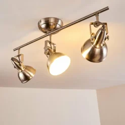 Plafonnier Tina Nickel mat, 3 lumières