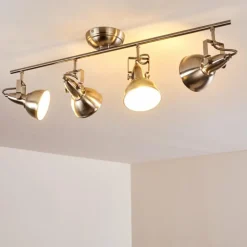 Plafonnier Tina Nickel mat, 4 lumières