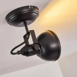 Plafonnier Tina Noir, 1 lumière