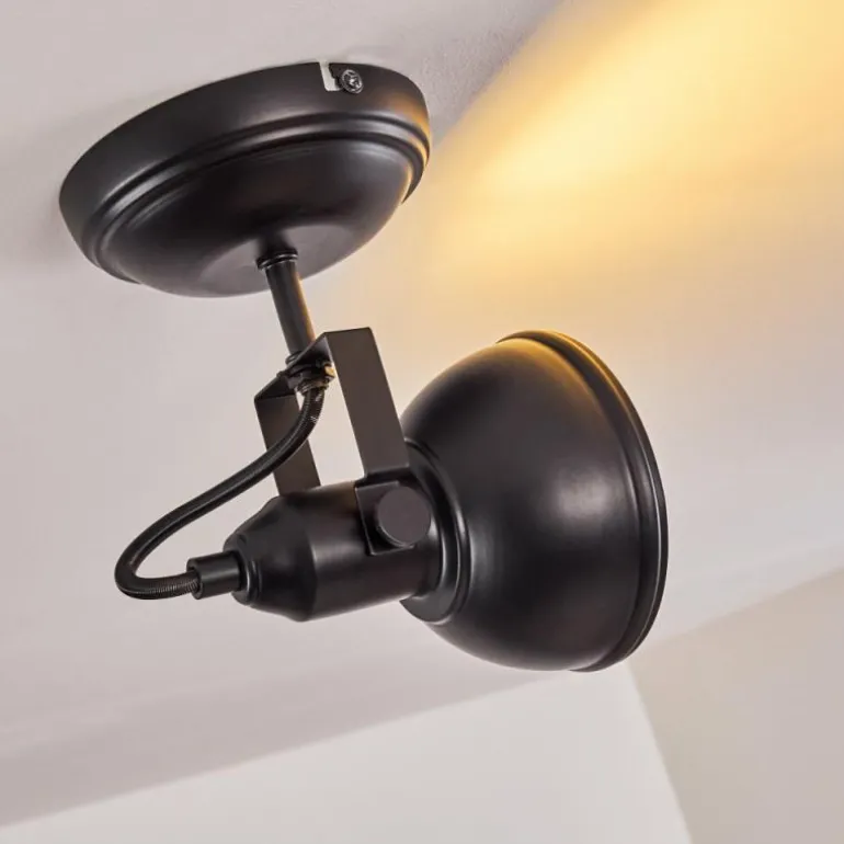 Plafonnier Tina Noir, 1 lumière