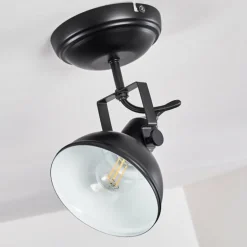 Plafonnier Tina Noir, 1 lumière