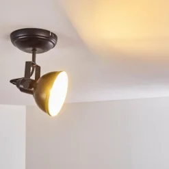 Plafonnier Tina Noir, 1 lumière