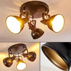 Plafonnier Tina Noir, 3 lumières