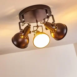 Plafonnier Tina Noir, 3 lumières