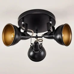 Plafonnier Tina Noir, 3 lumières