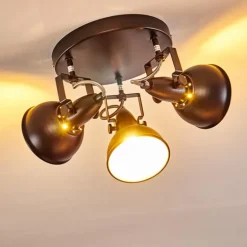 Plafonnier Tina Noir, 3 lumières