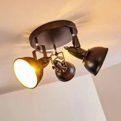 Plafonnier Tina Noir, 3 lumières