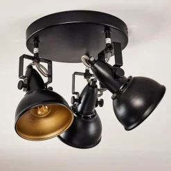 Plafonnier Tina Noir, 3 lumières