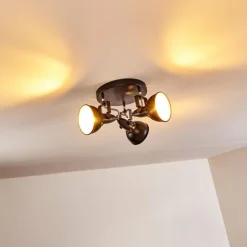 Plafonnier Tina Noir, 3 lumières