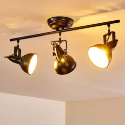 Plafonnier Tina Noir, 3 lumières