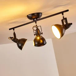 Plafonnier Tina Noir, 3 lumières