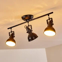 Plafonnier Tina Noir, 3 lumières