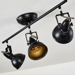 Plafonnier Tina Noir, 3 lumières