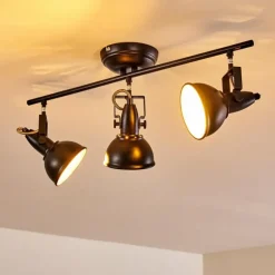 Plafonnier Tina Noir, 3 lumières
